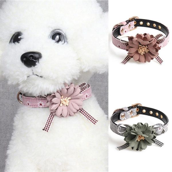 dog collars & leashes pet collar necklace flower design princess cat neck strap pink bowknot for small middle dogs supplies
dog collars & leashes pet collar necklace flower design princess cat neck strap pink bowknot for small middle dogs supplies