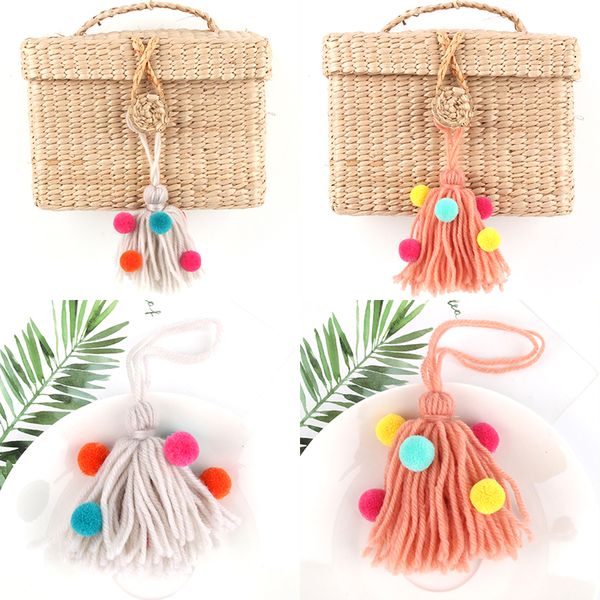 minimalism hair ball keychain multi-layer woolen tassel fit women woven bag hangle car keyring jewelry accessories, Silver
minimalism hair ball keychain multi-layer woolen tassel fit women woven bag hangle car keyring jewelry accessories, Silver