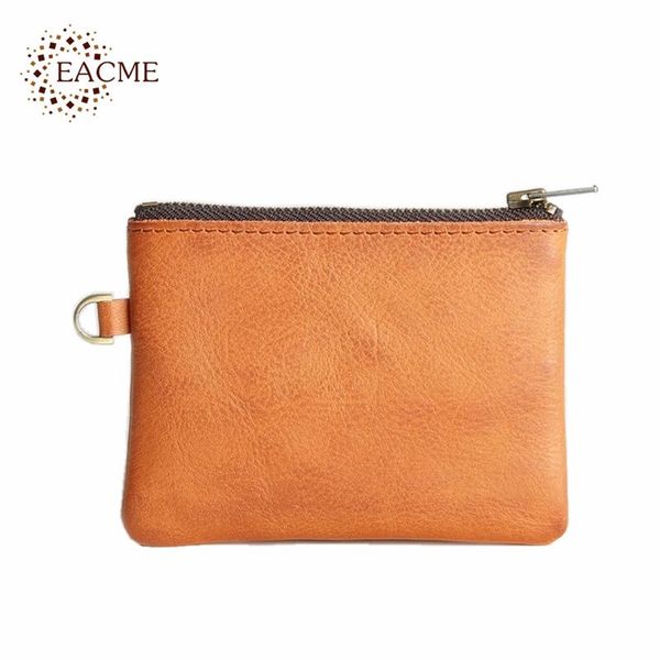 card holders genuine leather coin purse thin purses zipper wallet bag mini pocket handmade, Brown;gray
card holders genuine leather coin purse thin purses zipper wallet bag mini pocket handmade, Brown;gray