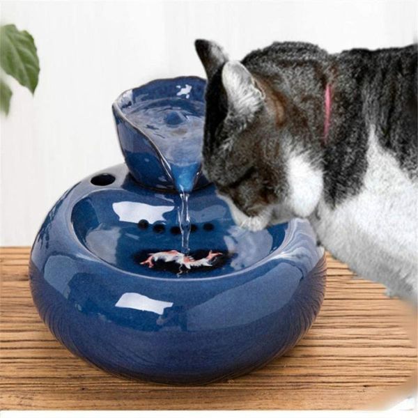 cat bowls & feeders electric ceramic drinking fountain for cats dogs bowl automatic water dispenser pet products food
cat bowls & feeders electric ceramic drinking fountain for cats dogs bowl automatic water dispenser pet products food