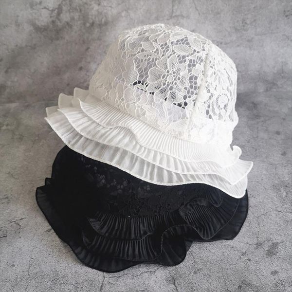 fashion lace sun hat brim dome bucket women elegant summer spring outdoor foldable laciness beach accessory caps, Blue;gray
fashion lace sun hat brim dome bucket women elegant summer spring outdoor foldable laciness beach accessory caps, Blue;gray