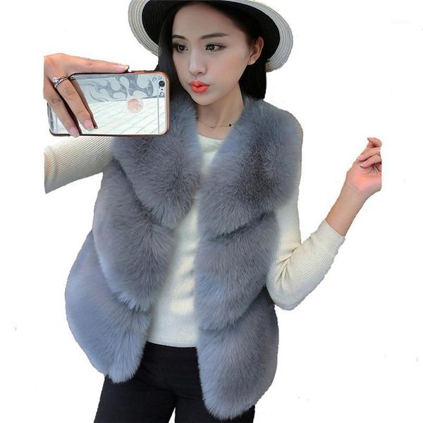 women's fur & faux autumn winter sweet vest women thick v-neck short coat patchwork female outwear 9 colors mw170, Black
women's fur & faux autumn winter sweet vest women thick v-neck short coat patchwork female outwear 9 colors mw170, Black