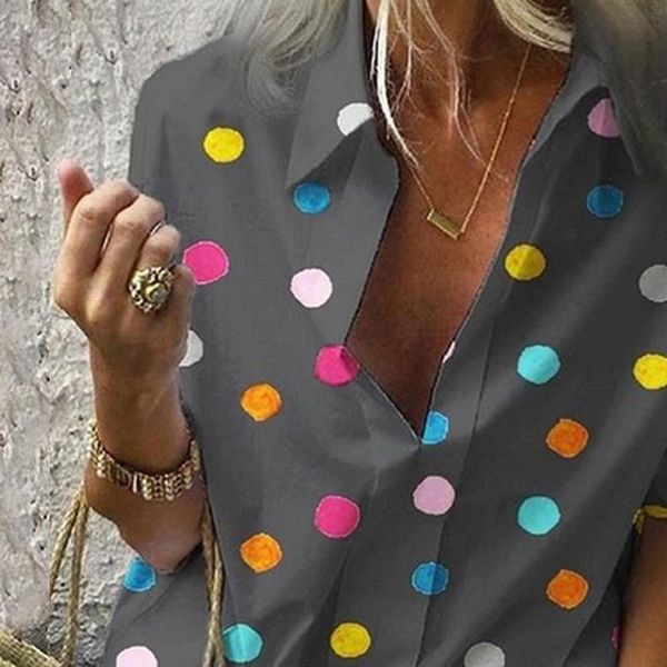 trendy dot print blouse women turn down collar blusas long sleeve casual women boho chemisier femme button ladies shirt, White
trendy dot print blouse women turn down collar blusas long sleeve casual women boho chemisier femme button ladies shirt, White
