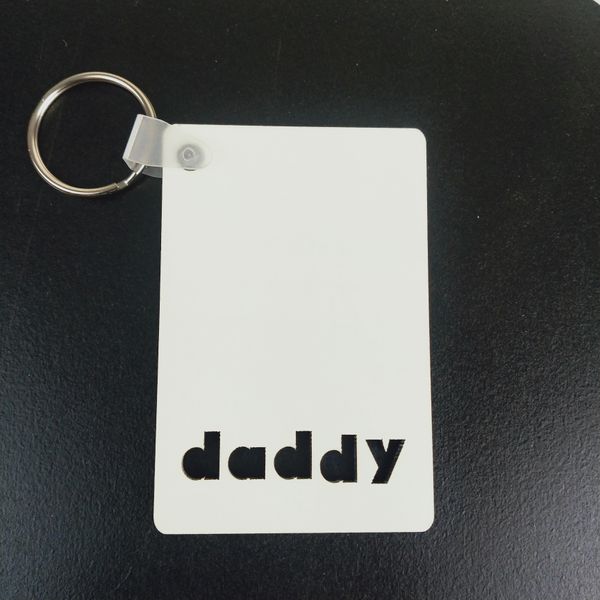 promotion double side printing sublimation blank mdf dad/mom pendant keychain for father's or mother's day gifts, Black
promotion double side printing sublimation blank mdf dad/mom pendant keychain for father's or mother's day gifts, Black