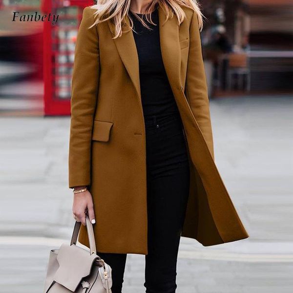 women's wool & blends office commute single-breasted outerwear women fashion simple classic overcoat autumn casual slim solid lapel coa, Black
women's wool & blends office commute single-breasted outerwear women fashion simple classic overcoat autumn casual slim solid lapel coa, Black