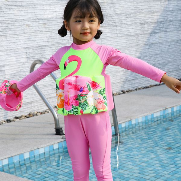 langdieyi baby children's girl buoyancy one piece long sleeve floating swimsuit, White;black
langdieyi baby children's girl buoyancy one piece long sleeve floating swimsuit, White;black