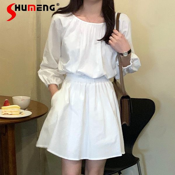 casual dresses 2021 spring summer korean chic unique simple round neck pleated high waist short dress small cropped lantern sleeve lady, Black;gray
casual dresses 2021 spring summer korean chic unique simple round neck pleated high waist short dress small cropped lantern sleeve lady, Black;gray