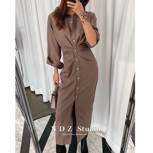 korean turn down collar office ladies solid button boho dress casual beach sleeve long stylish partywear ztmd, Black;gray
korean turn down collar office ladies solid button boho dress casual beach sleeve long stylish partywear ztmd, Black;gray