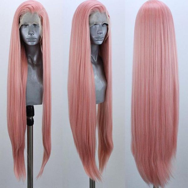 synthetic wigs perruques dentelle synthétiqueside part peach pink wig 13x4 lace frontal for women long straight cosplay, Black
synthetic wigs perruques dentelle synthétiqueside part peach pink wig 13x4 lace frontal for women long straight cosplay, Black