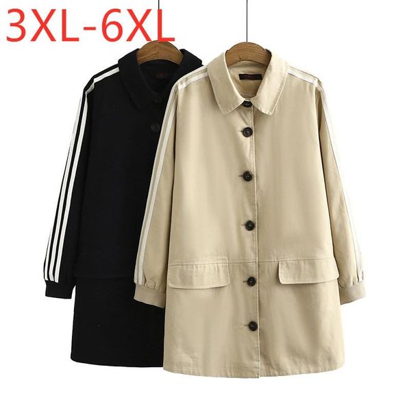 new ladies autumn winter plus size overcoat for women large casual loose long sleeve pocket black trench coat 3xl 4xl 5xl 6xl, Tan;black
new ladies autumn winter plus size overcoat for women large casual loose long sleeve pocket black trench coat 3xl 4xl 5xl 6xl, Tan;black
