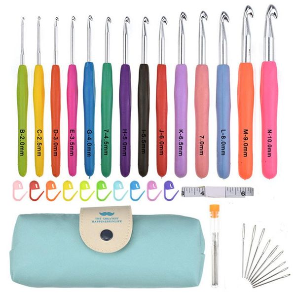 sewing notions & tools crochet hook needle set soft handles with accessories and case, Black
sewing notions & tools crochet hook needle set soft handles with accessories and case, Black