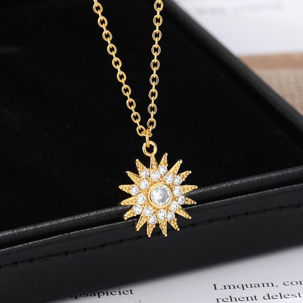 pendant necklaces sun charms necklace stainless steel chain gold jewelry for women girl accessories cz zircon inlaid fashion gift bff, Silver
pendant necklaces sun charms necklace stainless steel chain gold jewelry for women girl accessories cz zircon inlaid fashion gift bff, Silver