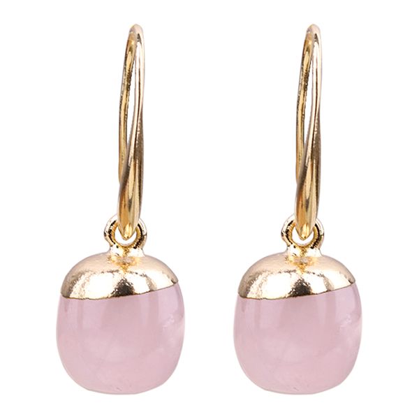 pine cone shaped rose quartz powder pink crystal copper edge earrings dangle chandelier, Silver
pine cone shaped rose quartz powder pink crystal copper edge earrings dangle chandelier, Silver