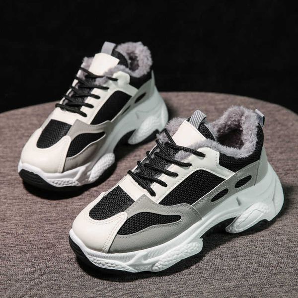 white women platform shoes new chunky sport sneakers for woman tenis vulcanize shoes casual winter fashion plush shoes basket y0907, Black
white women platform shoes new chunky sport sneakers for woman tenis vulcanize shoes casual winter fashion plush shoes basket y0907, Black