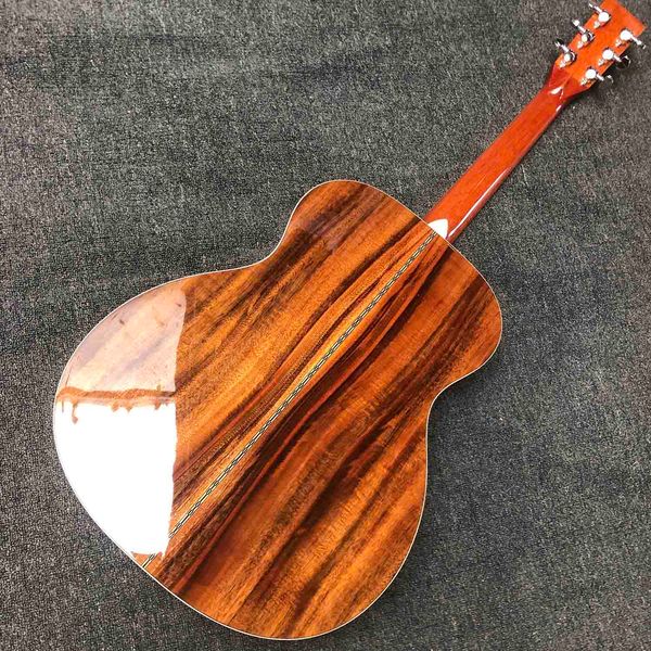 custom solid koa om shape acoustic electric guitar herringbone binding rosewood fingerboard
custom solid koa om shape acoustic electric guitar herringbone binding rosewood fingerboard