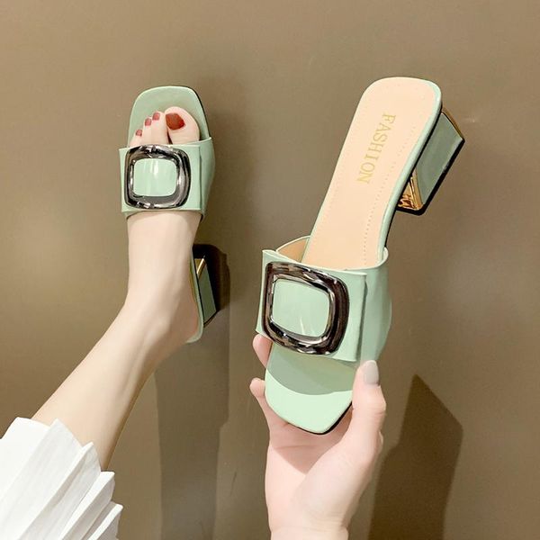 shoes ladies' slippers luxury slides med slipers women square heel designer 2021 soft block summer hoof heels rome pu rubber, Black
shoes ladies' slippers luxury slides med slipers women square heel designer 2021 soft block summer hoof heels rome pu rubber, Black