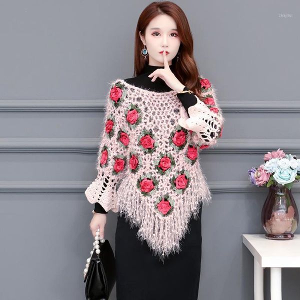 3/4 sleeve women 3d flower crochet pullover autumn lady soft sweaters femme women's, White;black
3/4 sleeve women 3d flower crochet pullover autumn lady soft sweaters femme women's, White;black