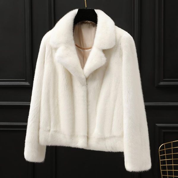 women's fur & faux coat women long section imitation mink female short paragraph turn-down collar jackets, Black
women's fur & faux coat women long section imitation mink female short paragraph turn-down collar jackets, Black