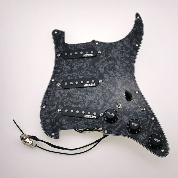 upgrade prewired sss guitar pickguard with black wk wvs alnico 5 pickups 7 way swtich for fd strat guitar welding harness
upgrade prewired sss guitar pickguard with black wk wvs alnico 5 pickups 7 way swtich for fd strat guitar welding harness
