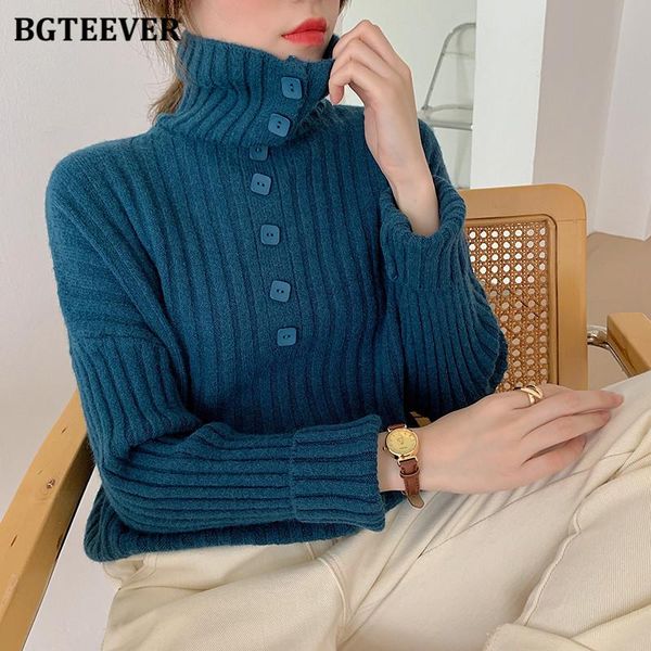 women's sweaters bgteever stylish women turtleneck single-breasted knitted pullovers autumn winter thick full sleeve female solid sweat, White;black
women's sweaters bgteever stylish women turtleneck single-breasted knitted pullovers autumn winter thick full sleeve female solid sweat, White;black
