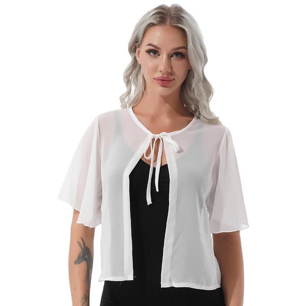women's jackets elegant women lace-up chiffon cardigan shawl coat sun-protective blouse flare sleeve dress cover open stitch thin jacke, Black;brown
women's jackets elegant women lace-up chiffon cardigan shawl coat sun-protective blouse flare sleeve dress cover open stitch thin jacke, Black;brown