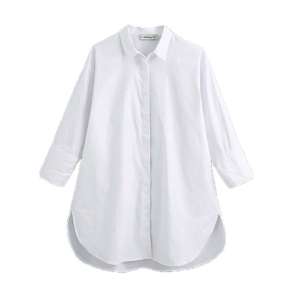 women fashion elegant buttons loose asymmetric blouses vintage lapel collar long sleeve shirts female chic 210531, White
women fashion elegant buttons loose asymmetric blouses vintage lapel collar long sleeve shirts female chic 210531, White