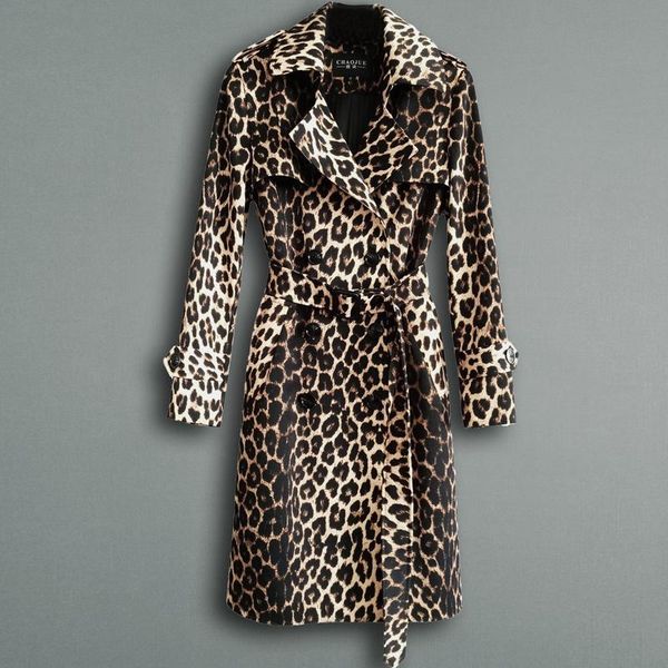 women's wool & blends leopard print windbreaker 2021 spring fashion trendy slim long-sleeved jacket coat, Black
women's wool & blends leopard print windbreaker 2021 spring fashion trendy slim long-sleeved jacket coat, Black