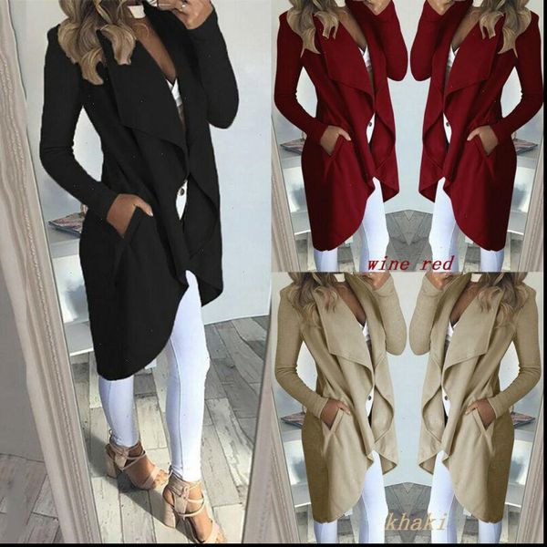 2021 womens long sleeve trench coat ladies cardigan overcoat jumper plus size xxl autumn winter fashion clothes, Tan;black
2021 womens long sleeve trench coat ladies cardigan overcoat jumper plus size xxl autumn winter fashion clothes, Tan;black