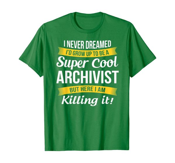 super cool archivist t-shirt funny gift, White;black