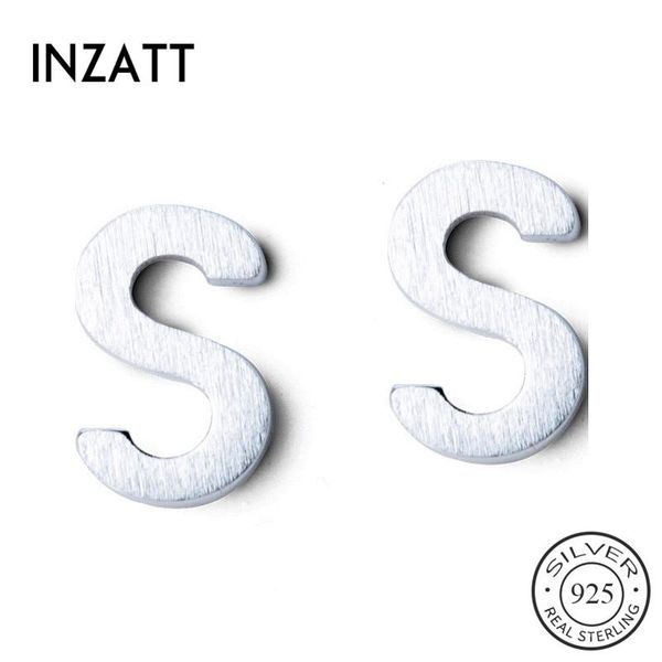 stud inzareal 925 sterling silver minimalist 26 letter earrings for fashion women party fine jewelry cute accessories gift, Golden;silver
stud inzareal 925 sterling silver minimalist 26 letter earrings for fashion women party fine jewelry cute accessories gift, Golden;silver