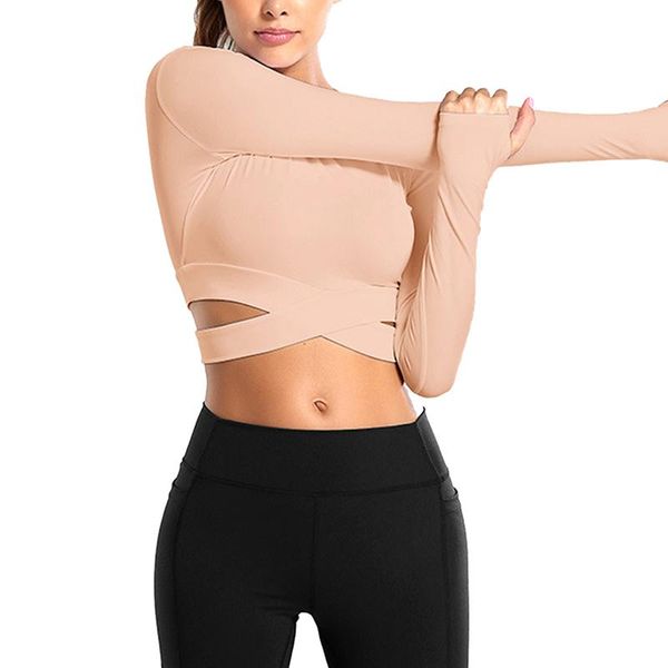 yoga outfit long sleeve women running shirts exposed navel t-shirts solid sports quick dry fitness gym crop sport wear
yoga outfit long sleeve women running shirts exposed navel t-shirts solid sports quick dry fitness gym crop sport wear