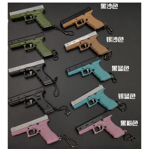 keychains decoration gift g17 beretta pendant 1:3 model semi-alloy keychain, Silver 
keychains decoration gift g17 beretta pendant 1:3 model semi-alloy keychain, Silver