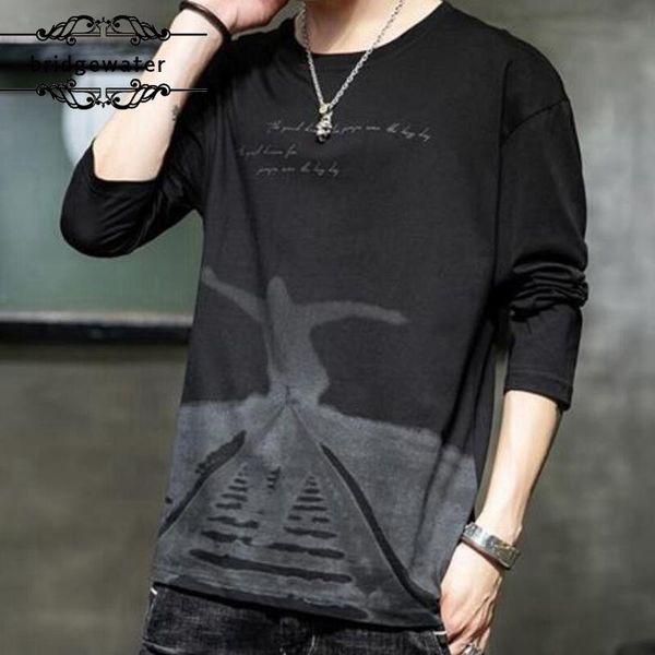 men's t-shirts bridgewater autumn summer thin t-shirt long-sleeved round neck loose fit print casual simple large size, White;black
men's t-shirts bridgewater autumn summer thin t-shirt long-sleeved round neck loose fit print casual simple large size, White;black
