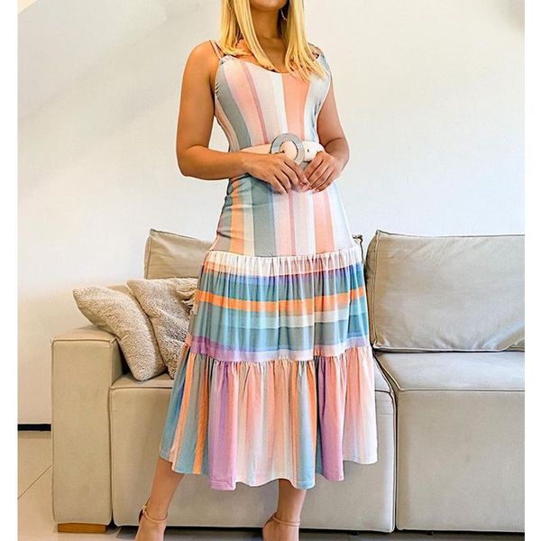 casual dresses v-neck halter stripe print long dress with sleeves high waist milk silk summer women's slim a-neck, Black;gray
casual dresses v-neck halter stripe print long dress with sleeves high waist milk silk summer women's slim a-neck, Black;gray