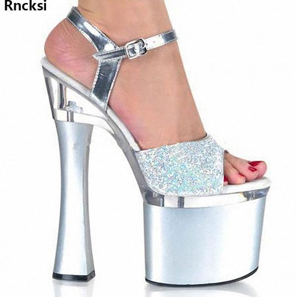 sandals rncksi women's high heel crystal clear fish high-platform shoes 18 cm, Black
sandals rncksi women's high heel crystal clear fish high-platform shoes 18 cm, Black