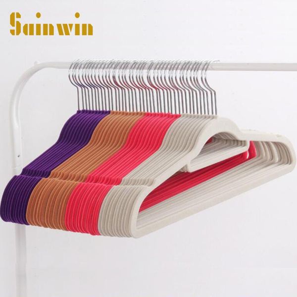 hangers & racks sainwin 10pcs/lot household flock printing slip-resistant velvet hanger plastic for clothes
hangers & racks sainwin 10pcs/lot household flock printing slip-resistant velvet hanger plastic for clothes