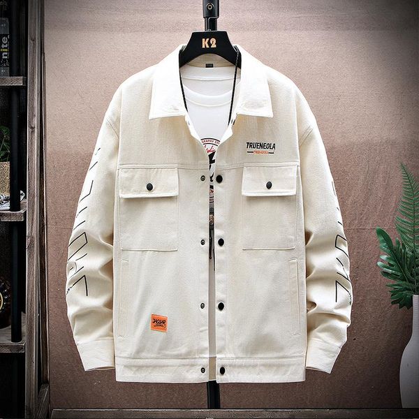 men's jackets fashion jacket men oversized cotton washed fat loose spring and autumn all-match korean clothes, Black;brown
men's jackets fashion jacket men oversized cotton washed fat loose spring and autumn all-match korean clothes, Black;brown