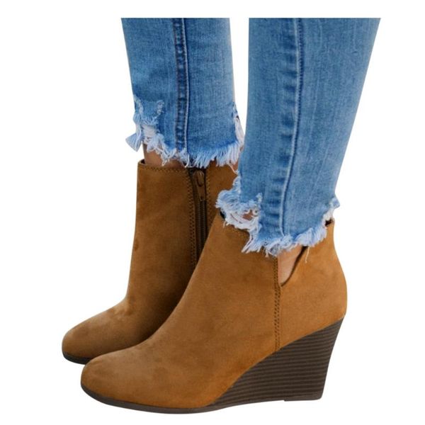 boots sagace retro high wedges heels ankle for women casual party short boot ladies belt buckle para mulheres, Black
boots sagace retro high wedges heels ankle for women casual party short boot ladies belt buckle para mulheres, Black