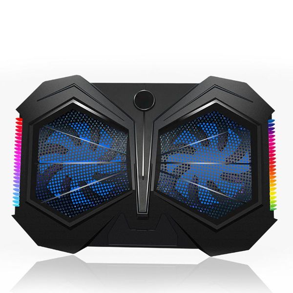 lapcooling pads rgb led breathing light cooler 2 fan notebook pad stand 1200rpm adjustable height bracket
lapcooling pads rgb led breathing light cooler 2 fan notebook pad stand 1200rpm adjustable height bracket