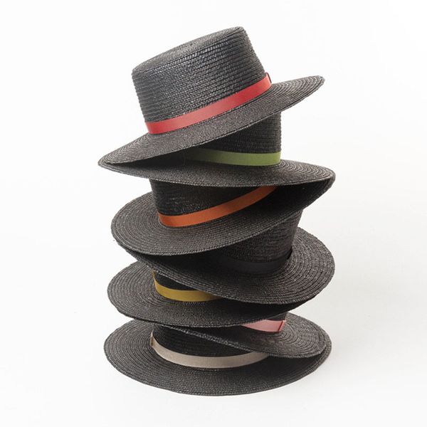 2021 new wholesale black women ribbon band boater wide brim summer sun beach hats wheat straw cap kentucky derby hat 9dn1, Blue;gray
2021 new wholesale black women ribbon band boater wide brim summer sun beach hats wheat straw cap kentucky derby hat 9dn1, Blue;gray