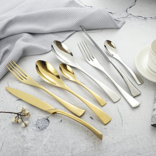 fishtail shape stainless steel cutlery set dinner knife spoon fork combination creative dinnerware set tableware kitchen tools
fishtail shape stainless steel cutlery set dinner knife spoon fork combination creative dinnerware set tableware kitchen tools