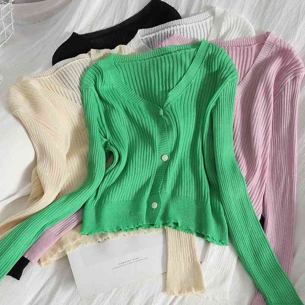 women's sweaters summer v-neck green wild casual knitted small cardigan for womens jacket blouse cardigans hollow knit sweater, White;black
women's sweaters summer v-neck green wild casual knitted small cardigan for womens jacket blouse cardigans hollow knit sweater, White;black