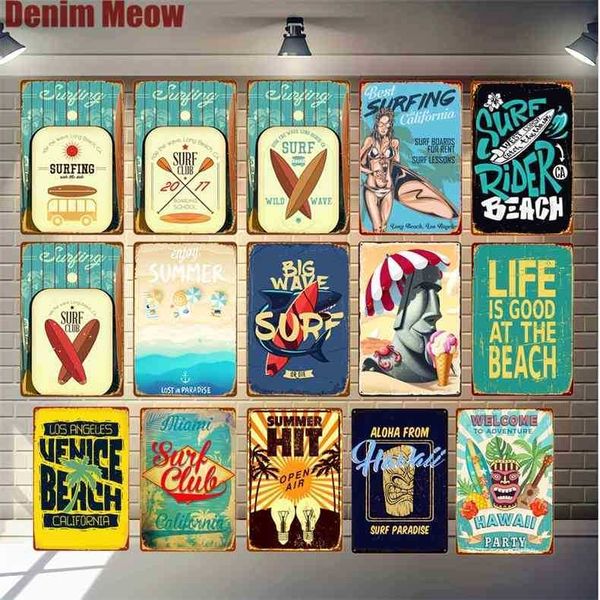 beach surf poster vintage metal tin sign hawaii party art painting pub bar club outdoor home decoration miami wall stickers n293
beach surf poster vintage metal tin sign hawaii party art painting pub bar club outdoor home decoration miami wall stickers n293