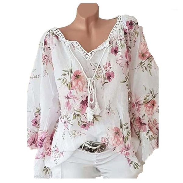 women's blouses & shirts women blouse boho floral print lace v-neck long sleeve drawstring workout casual elegant plus size loose tees, White
women's blouses & shirts women blouse boho floral print lace v-neck long sleeve drawstring workout casual elegant plus size loose tees, White