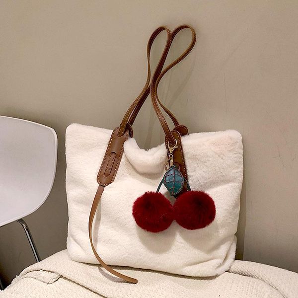 evening bags women's tote bag plush shoulder 2021 shopper purses fashion casual solid color cute cherry pendant handbags crossbody
evening bags women's tote bag plush shoulder 2021 shopper purses fashion casual solid color cute cherry pendant handbags crossbody