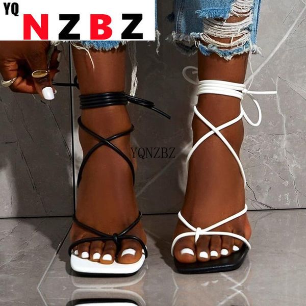 sandals yqnzbz fashion lace up women square toe thin heel cross tied party shoes high 9cm black white size 35-42
sandals yqnzbz fashion lace up women square toe thin heel cross tied party shoes high 9cm black white size 35-42