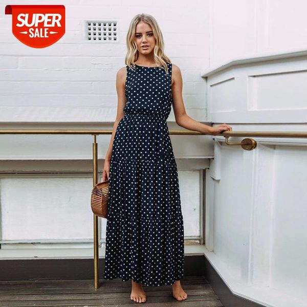 elegant polka dot ankle length maxi dress women sleeveless o neck vintage tank long dresses summer dress 3xl plus size vestidos #ur9q, White;black
elegant polka dot ankle length maxi dress women sleeveless o neck vintage tank long dresses summer dress 3xl plus size vestidos #ur9q, White;black