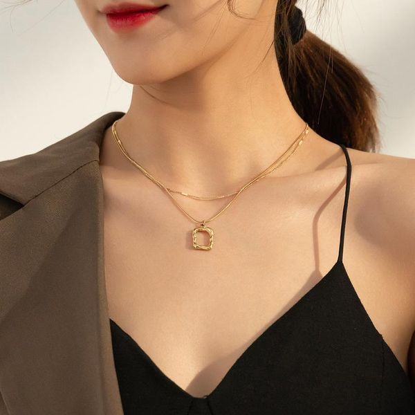 pendant necklaces double layered necklace female 2021 style clavicle chain autumn and winter long wild simple accessory sweater, Silver
pendant necklaces double layered necklace female 2021 style clavicle chain autumn and winter long wild simple accessory sweater, Silver
