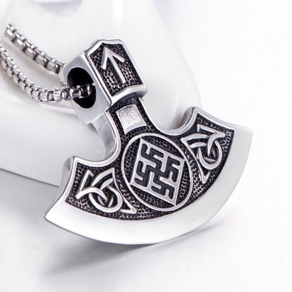 pendant necklaces stainless steel viking axe necklace nordic vintage vin amulet titanium jewelry, Silver
pendant necklaces stainless steel viking axe necklace nordic vintage vin amulet titanium jewelry, Silver