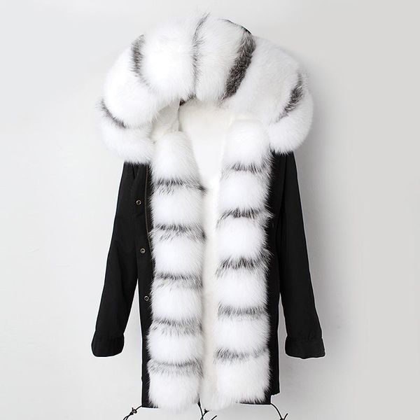 women's fur & faux real liner autumn and winter coat white collar natural silver clothing fls-65, Black
women's fur & faux real liner autumn and winter coat white collar natural silver clothing fls-65, Black